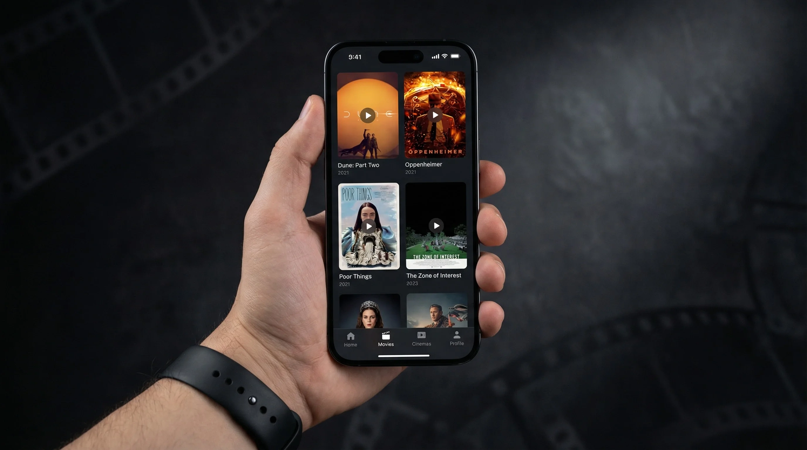 喷水合集移动端APP界面展示